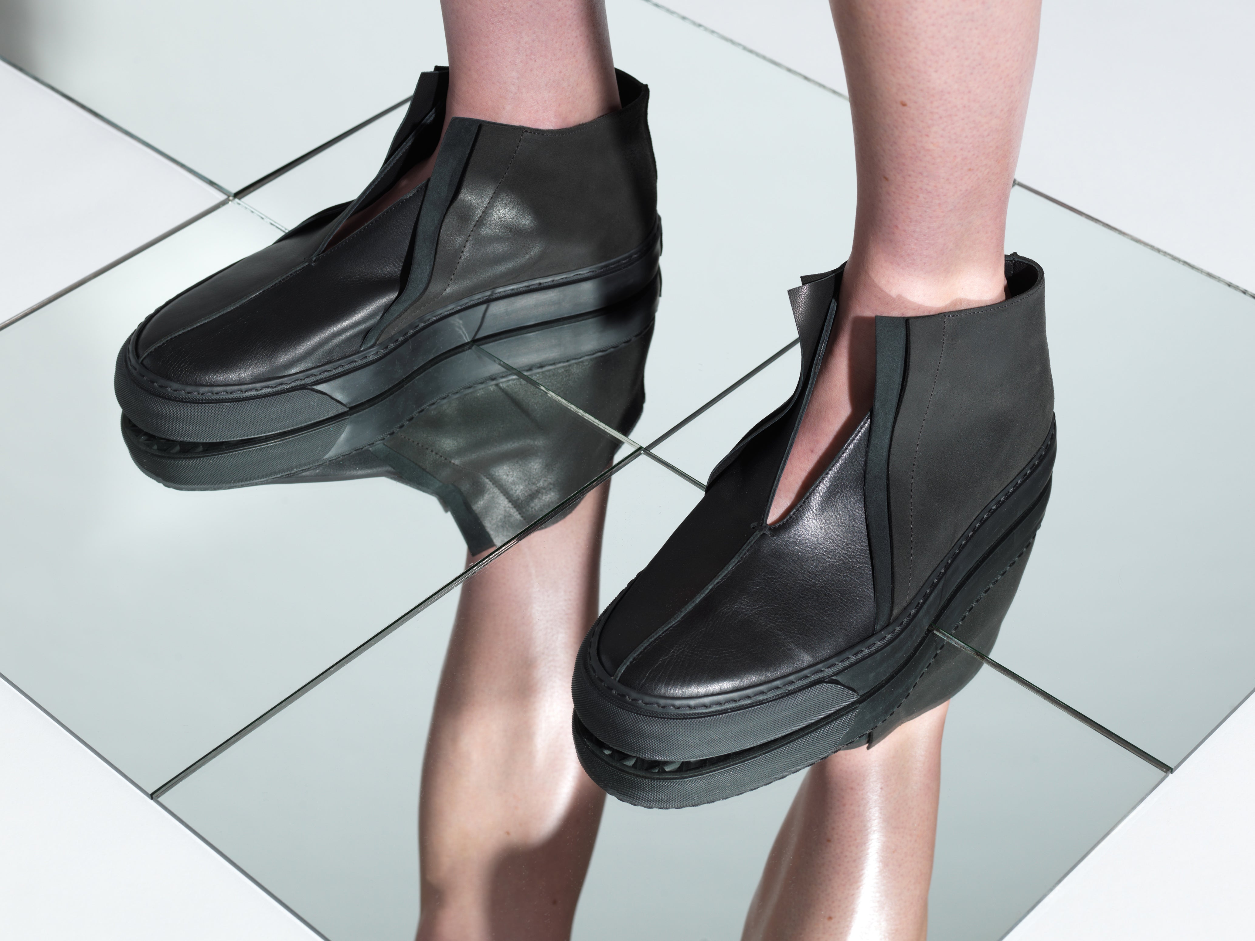 HANDMADE LEATHER SNEAKER - MADE IN ITALY - ARCHITECTURAL SHOES